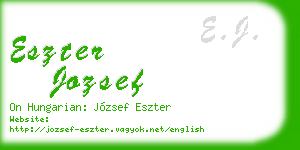 eszter jozsef business card