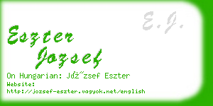 eszter jozsef business card